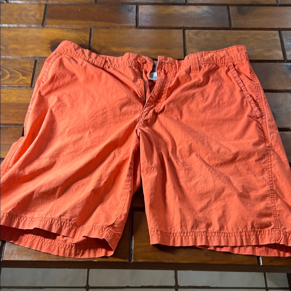 Columbia Men's Bright Orange Flat Front Shorts